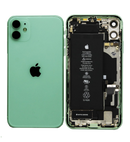 For IPhone 11 Genuine Housing With Parts & Battery in [Green] (Grade A Condition Taken From 14 Days Used Phone)