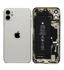 For IPhone 11 Genuine Housing With Parts & Battery in [White] (Grade A Condition Taken From 14 Days Used Phone)