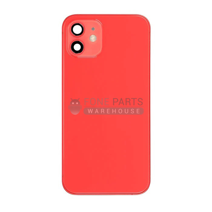 For IPhone 12 Genuine Housing With Parts in [Red] (Grade A Condition Taken From 14 Days Used Phone)