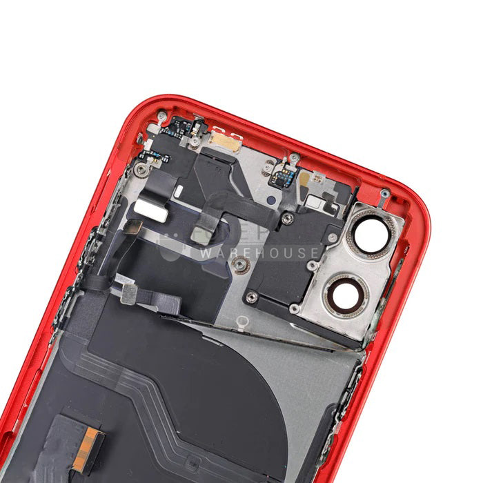 For IPhone 12 Genuine Housing With Parts in [Red] (Grade A Condition Taken From 14 Days Used Phone)