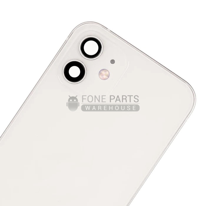 For IPhone 12 Genuine Housing With Parts in [White] (Grade A Condition Taken From 14 Days Used Phone)