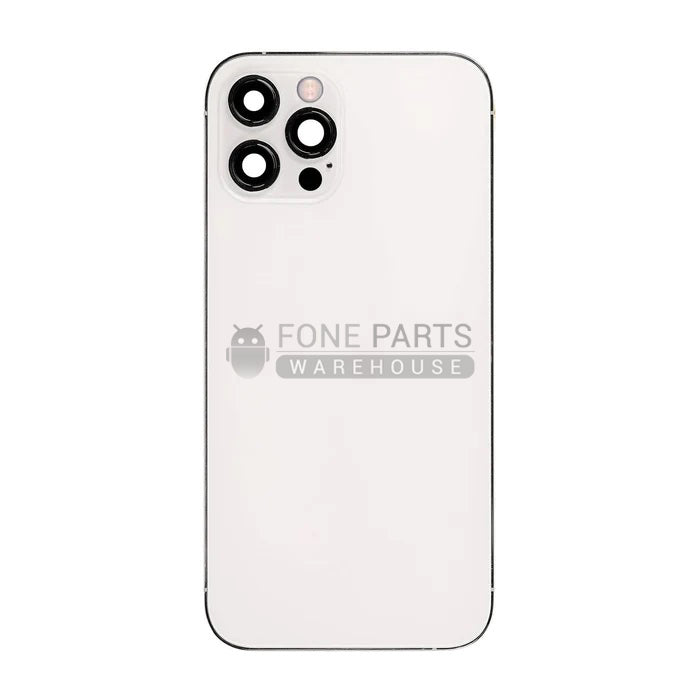 For IPhone 12 Pro Max Genuine Housing With Parts in [Silver] (Grade A Condition Taken From 14 Days Used Phone)