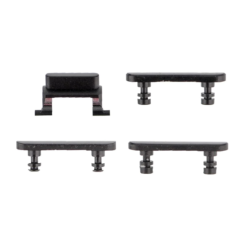 For Iphone 7G Replacement 3 Piece Button Set [Jet Black]