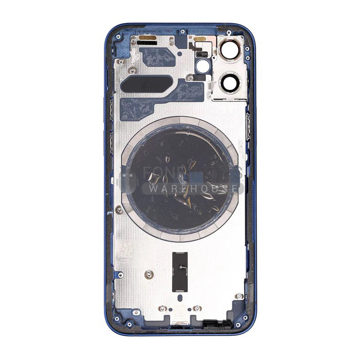 For IPhone 12 Mini Genuine Housing With Parts in [Pacific Blue] (Grade A Condition Taken From 14 Days Used Phone)