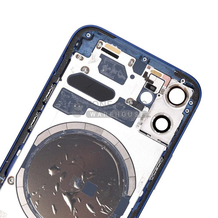 For IPhone 12 Mini Genuine Housing With Parts in [Pacific Blue] (Grade A Condition Taken From 14 Days Used Phone)