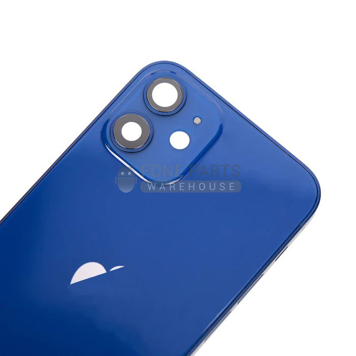 For IPhone 12 Mini Genuine Housing With Parts in [Pacific Blue] (Grade A Condition Taken From 14 Days Used Phone)