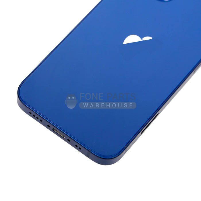 For IPhone 12 Mini Genuine Housing With Parts in [Pacific Blue] (Grade A Condition Taken From 14 Days Used Phone)