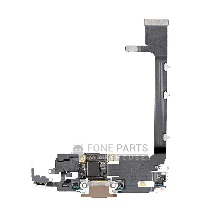 For IPhone 11 Pro Max Genuine Charging Port Flex Cable [Genuine] [Gold]