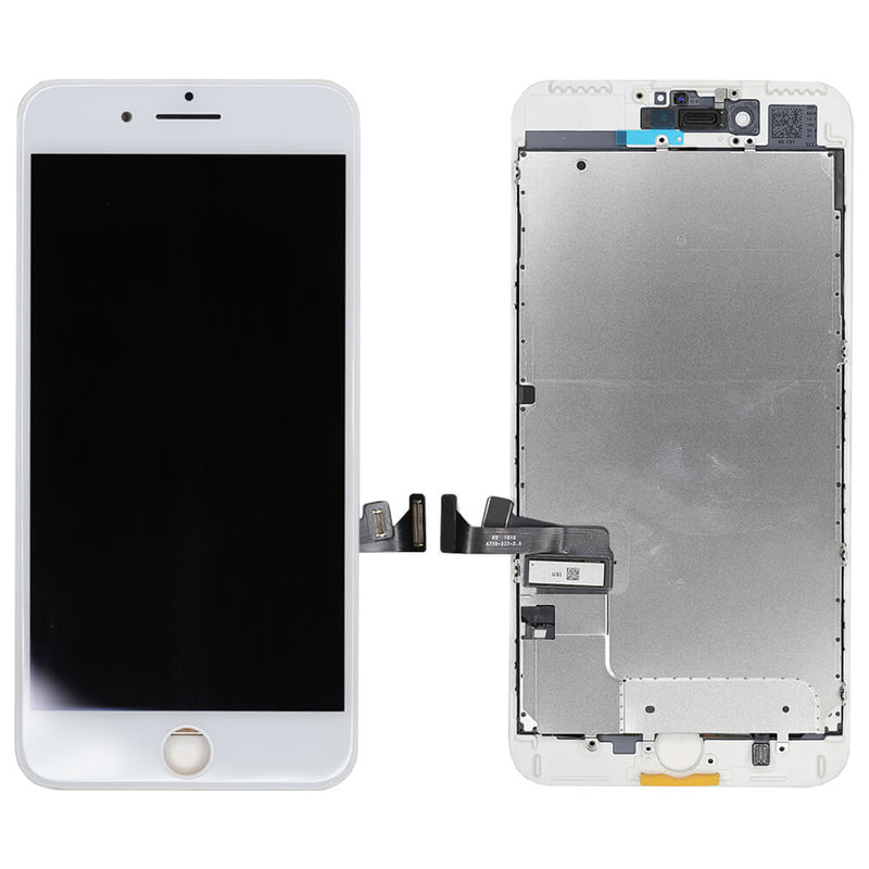 For IPhone 7 Plus Replacement LCD Screen Assembly with Touch Digitizer and Frame [True Tone] [White]