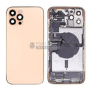 For IPhone 12 Pro Max Genuine Housing With Parts in [Gold] (Grade A Condition Taken From 14 Days Used Phone)