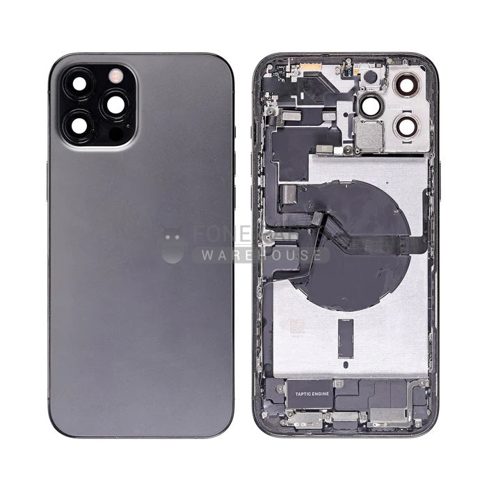 For IPhone 12 Pro Max Genuine Housing With Parts in [Graphite] (Grade A Condition Taken From 14 Days Used Phone)