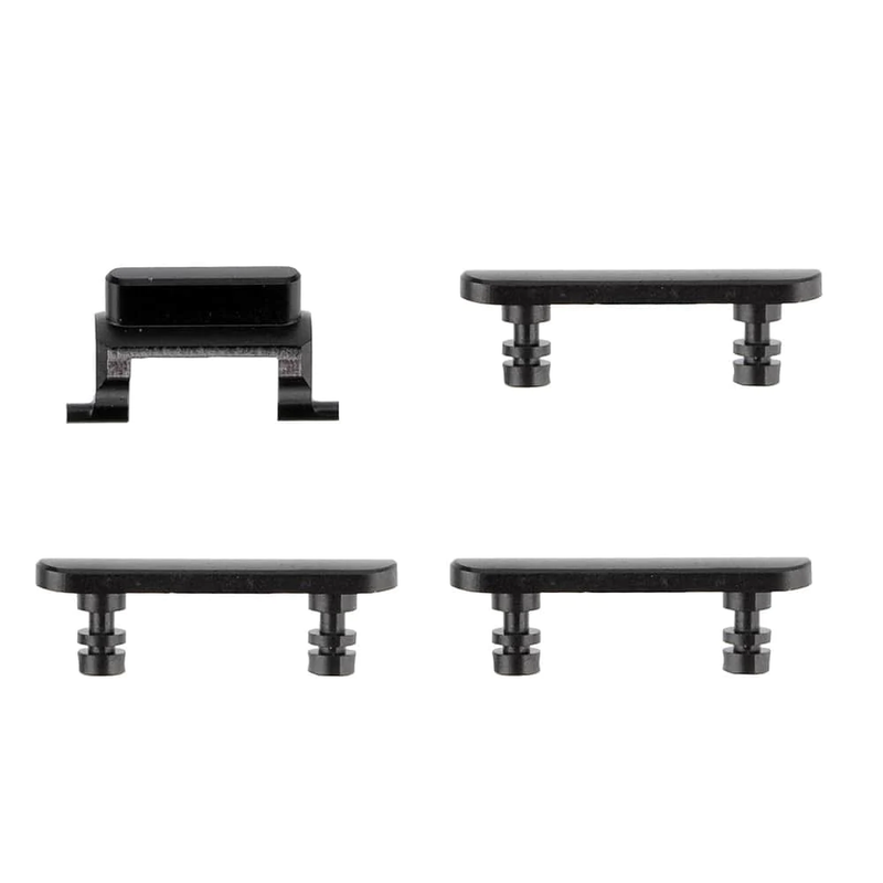 For IPhone 7 Plus Replacement 3 Piece Button Set [Jet [Black]