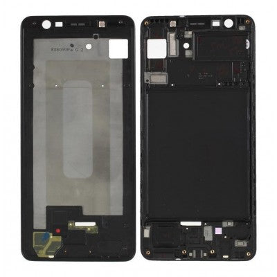 For Galaxy A7-2018(A750) Replacement Middle Bezel Housing Center Frame With Buttons Keys + Glue [Blue]