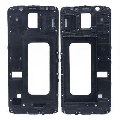 For Galaxy J8-2018 (J-810) Replacement Middle Bezel Housing Center Frame With Buttons Keys + Glue [Black]