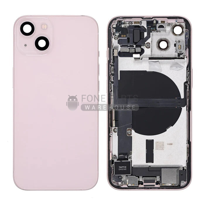 For IPhone 13 Genuine Housing With Parts in [Pink] (Grade A Condition Taken From 14 Days Used Phone)