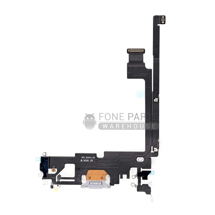 For IPhone 12 Pro Max Genuine Charging Port Flex Cable[Silver]