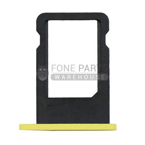 For IPhone 5C Replacement Sim Card Tray [Yellow]