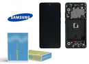For Galaxy A51-5G (SM-A516) LCD Screen With Touch Digitizer Assembly and Frame (Prism Black) (Genuine Service Pack)