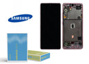 For Galaxy A51-5G (SM-A516) LCD Screen With Touch Digitizer Assembly and Frame (Prism Pink) (Genuine Service Pack)