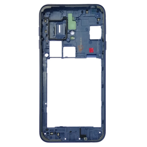 For Galaxy (J400) Replacement Middle Bezel Housing Center Frame With Buttons Keys + Glue [Blue]