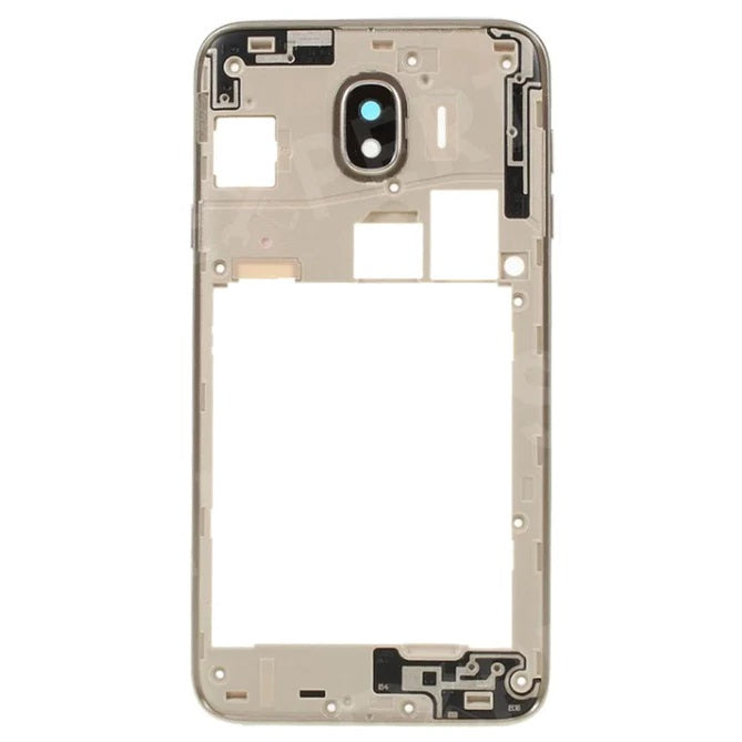 For Galaxy (J400) Replacement Middle Bezel Housing Center Frame With Buttons Keys + Glue [Gold]