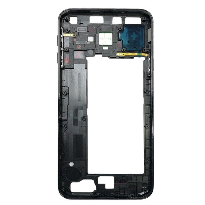 For Galaxy J4 Plus (J415) Replacement Middle Bezel Housing Center Frame With Buttons Keys + Glue [Black]