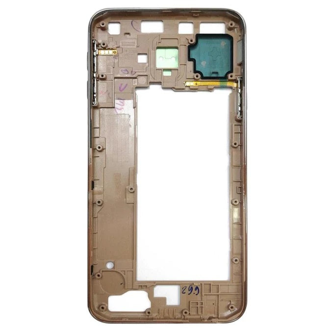 For Galaxy J4 Plus (J415) Replacement Middle Bezel Housing Center Frame With Buttons Keys + Glue [Gold]