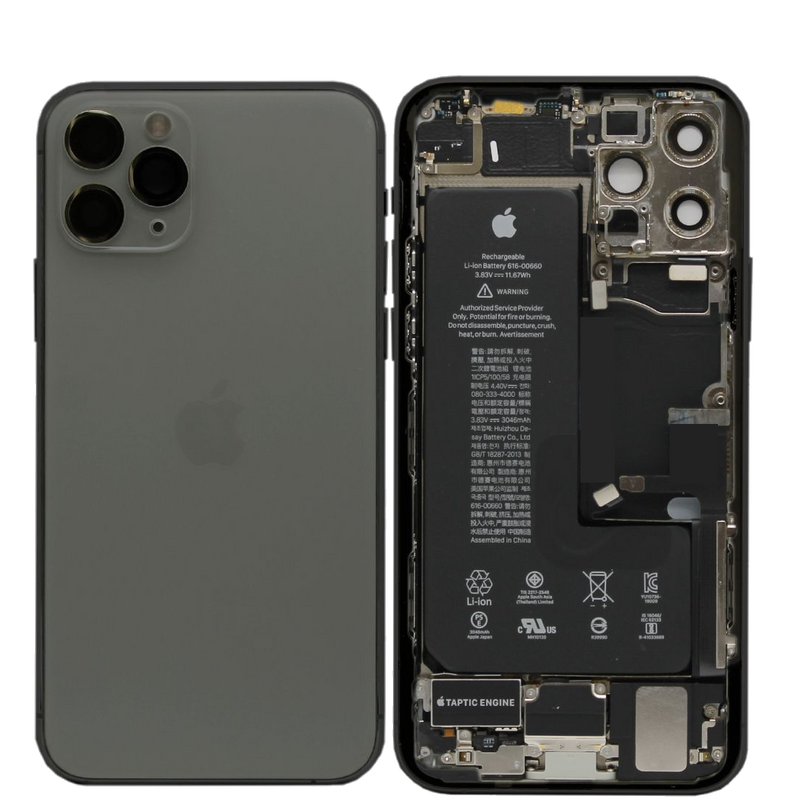 For IPhone 11 Pro Genuine Housing With Parts & Battery in [Grey] (Grade A Condition Taken From 14 Days Used Phone)