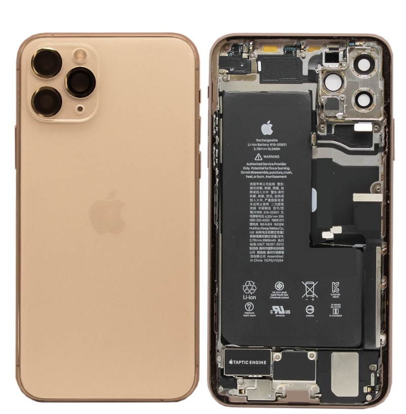 For IPhone 11 Pro Max Genuine Housing With Parts & Battery in Gold (Grade A Condition Taken From 14 Days Used Phone)