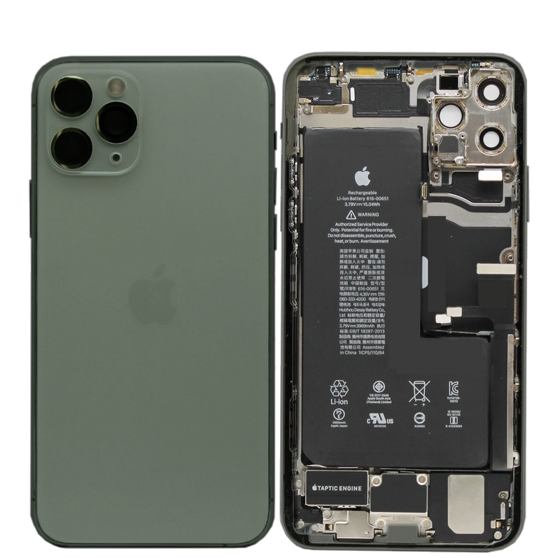 For IPhone 11 Pro Max Genuine Housing With Parts & Battery in [Green] (Grade A Condition Taken From 14 Days Used Phone)