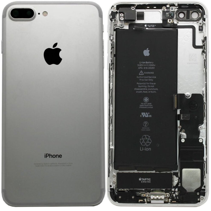 For IPhone 7 Plus Genuine Housing With Parts & Battery in [Silver] [Grade A Condition Taken From 14 Days Used Phone]