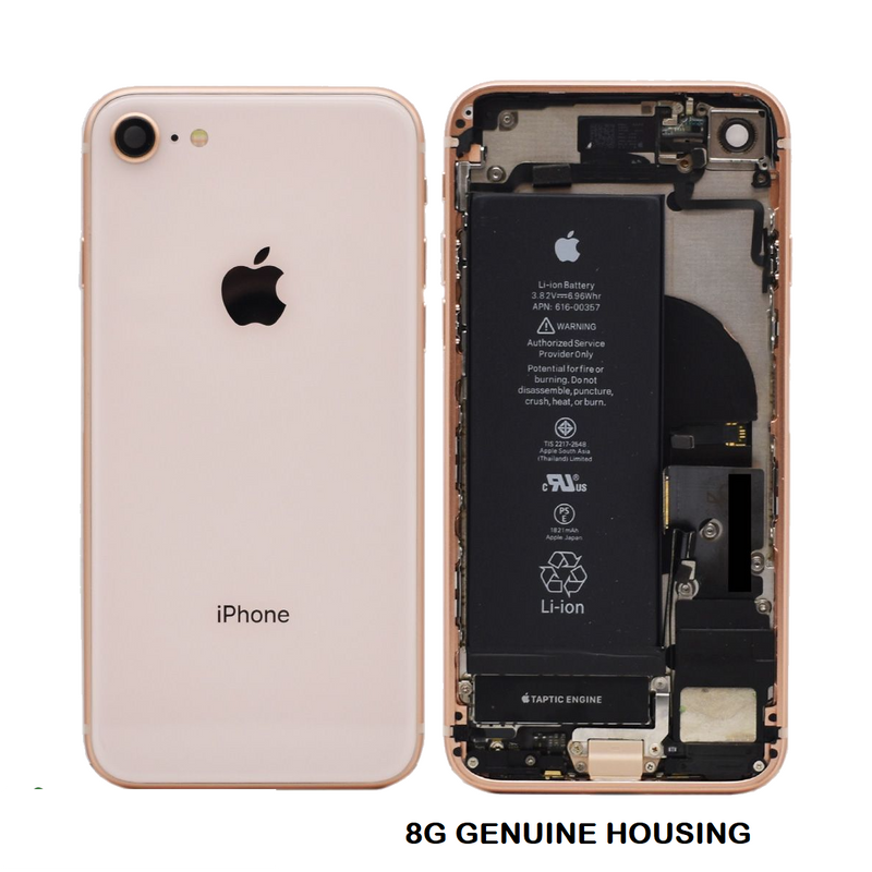 For IPhone 8 Genuine Housing With Parts With Battery in [Rose Gold] [Grade A Condition Taken From 14 Days Used Phone]